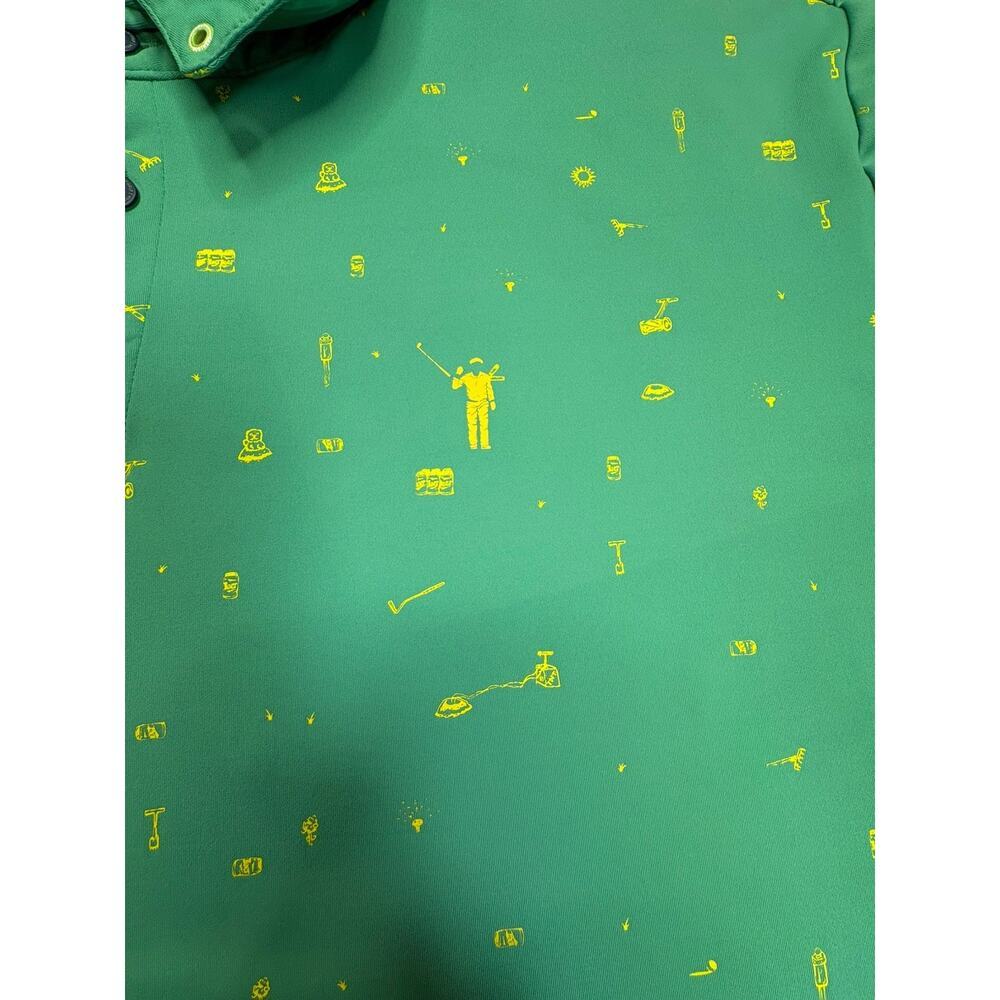 William Murray Green Yellow Performance Golf Men’s Polo Shirt Sz XX-Large (XXL) - Picture 4 of 9